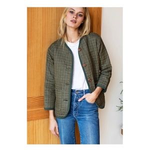Emerson Fry Quilted Jacket Moss India Organic